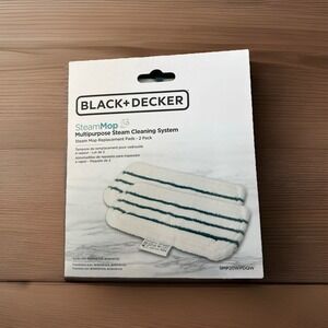 Black + Decker Steam Mop Replacement Pads 2 Pack New In Box‎ SMP20WPDQW